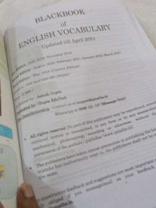 Blackbook of English Vocabulary May 2024 Edition