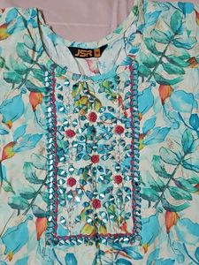 Leaf Print Suit Set