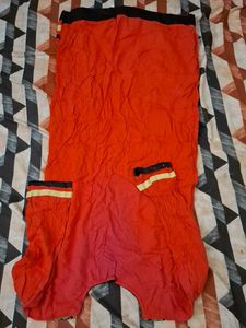 Vibrant Orange Embroidered Kurta