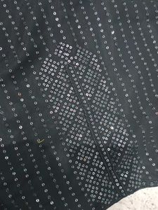 Black Embellished Kurta Set