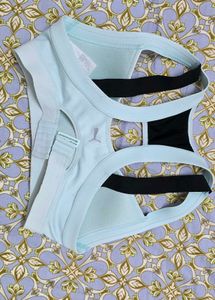 Light Blue &amp; Black Sports Bra