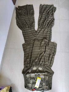 Ethnic Olive Green Kurta Set with Dupatta