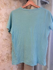 🛍️🛍️Trendy Skyblue Regular T-shirt- Bust- 36/34