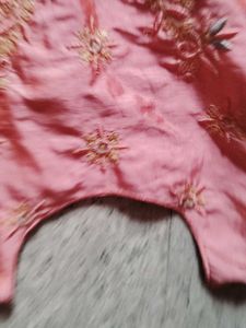 Peach Embroidered Anarkali Gown