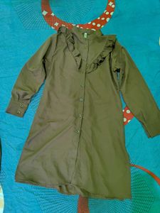 Olive Green Two-Piece Set