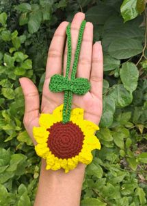 Crochet Sunflower Charm🌻