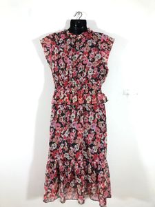 Black Floral Printed Dress(Women’s)