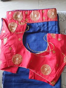 Beautifully Embroidered Silk Blouse