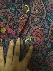 Vintage Floral Double-Breasted Blazer