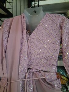 Stunning Sequined Saree with Blouse