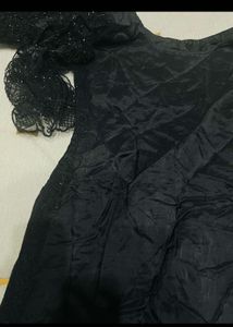 Elegant Black Embroidered Kurta Set
