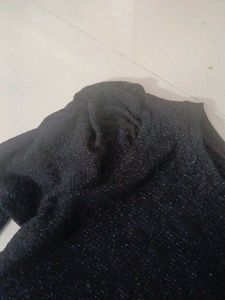 Sparkly Black Long Sleeve Dress