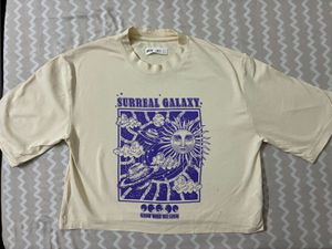Graphic Print Cream T-Shirt