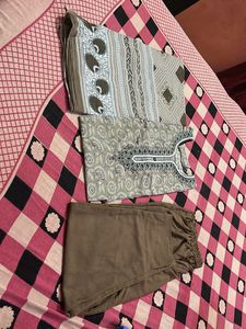 Stylish Printed Cotton Kurta Set