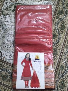 Unstitched Suit Material. Chanderi Silk