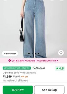 Brand New Newme Asia Wide Legged Jeans