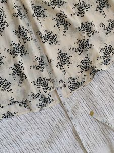 Cream &amp; Black Floral Mini Dress