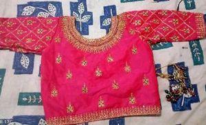 Designer Embroidered Pink Blouse