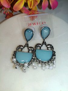 Elegant Elephant &amp; Pearl Dangle Earrings