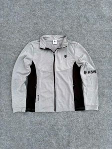 K-Swiss Gray Zip-Up Jacket