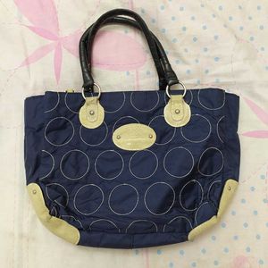 Navy Blue Contrast Handbag