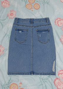 Light Blue Denim Skirt