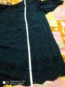 Plus size cotton cutwork Design 3/4 Sleeves Top