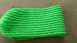 Bright Green Crochet Scarf/Headband