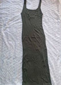 Olive Green Tank Dress