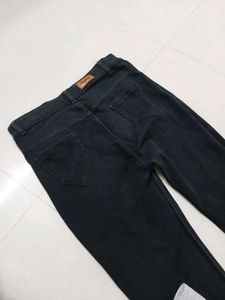 Flared Black Denim Jeans