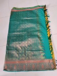Golden Yellow Soft Silk Saree...