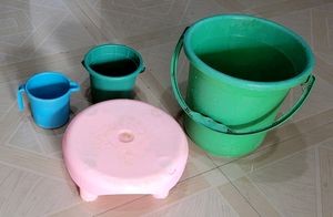 4 Set Bucket 2 🪣 &amp; bathstand &amp; Mug