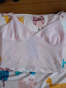 Pink Crop Cami Top
