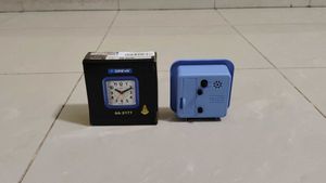 New Unused Oreva Blue Alarm Table Clock