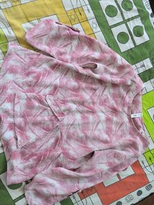 Pink &amp; White Tie-Dye Top