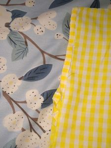 Cute Yellow Gingham Peplum Top