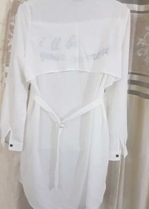 Lee Cooper White Tunic Shirt