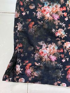 Floral  Print slit Pencil Skirt