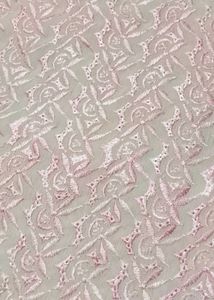heavy Chikankari Pink embroidery Dress material M
