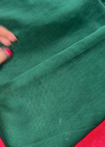 Elegant Emerald Green Saree