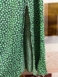 H&amp;M Floral Slit Dress