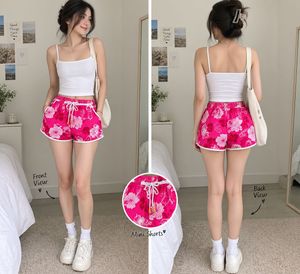 Cute Floral Print Mini Shorts