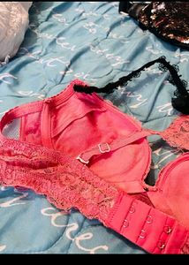 Pink Lace Bra
