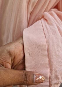 couture designer Pink Saree Embellished Blouse