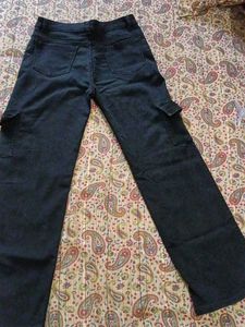 black  Wash Cargo Jeans
