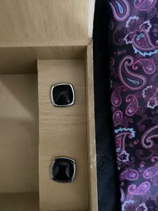 UNUSED Paisley Tie and Cufflinks Set