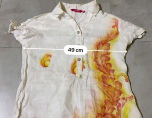 🔥 Make a offer Sunset Flame Linen Shirt Dress 🔥