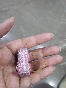 Pink Tally Counter with Rhinestones