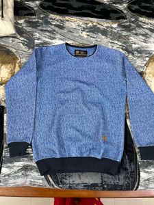 Stylish Blue Pullover Sweater