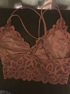 Lace Bralette in Rose color